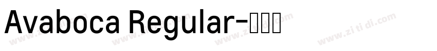 Avaboca Regular字体转换